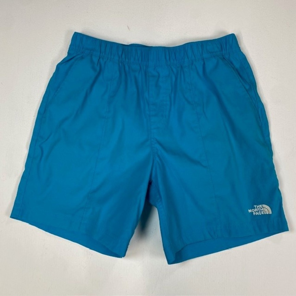 The North Face Mens Blue Athletic Shorts Small Mesh Lined Hiking Run Activewear